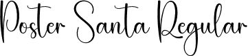 Poster Santa Regular font | Poster-Santa.otf