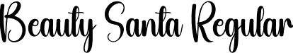 Beauty Santa Regular font | Beauty-Santa.otf