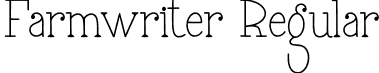 Farmwriter Regular font | Farmwriter.otf