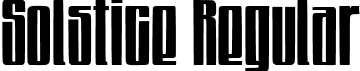 Solstice Regular font | Solstice Free.ttf