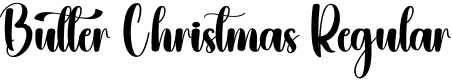 Butter Christmas Regular font | Butter-Christmas.otf