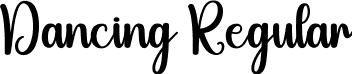 Dancing Regular font | Dancing.otf