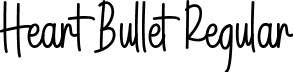 Heart Bullet Regular font | Heart Bullet.otf