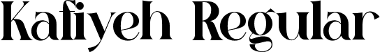 Kafiyeh Regular font | kafiyeh.ttf