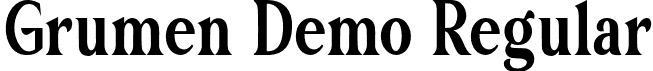 Grumen Demo Regular font | Grumen-Regular.otf