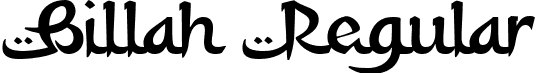 Billah Regular font | Billah-Personal-Use.ttf