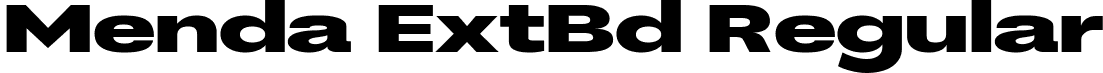 Menda ExtBd Regular font | Menda Extrabold.ttf