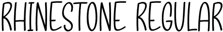 Rhinestone Regular font | Rhinestone.otf