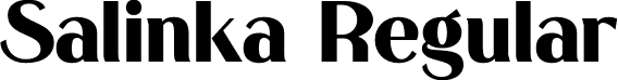 Salinka Regular font | Salinka.otf