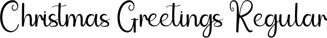 Christmas Greetings Regular font | Christmas-Greetings.otf