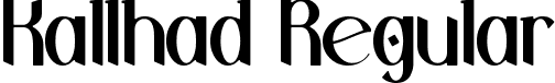 Kallhad Regular font | Kallhad (1).ttf