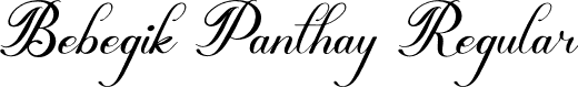 Bebegik Panthay Regular font | Bebegik-Panthay-Demo.otf