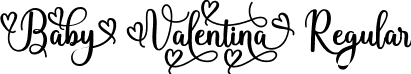 Baby Valentina Regular font | Baby-Valentina.ttf