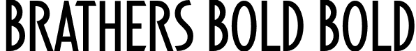 Brathers Bold Bold font | Brathers.otf