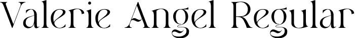 Valerie Angel Regular font | valerie-angel-regular.otf