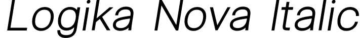Logika Nova Italic font | LogikaNova-Italic.otf