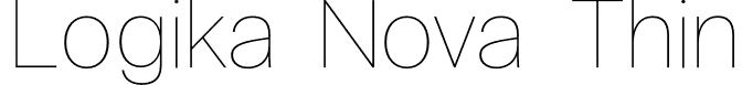 Logika Nova Thin font | LogikaNova-Thin.otf