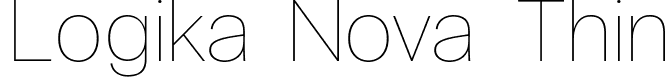 Logika Nova Thin font | LogikaNova-Thin.ttf