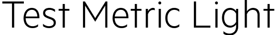 Test Metric Light font | TestMetric-Light.otf