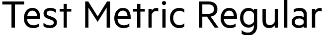 Test Metric Regular font | TestMetric-Regular.otf