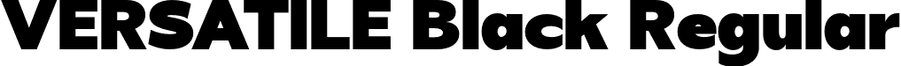 VERSATILE Black Regular font | Versatileblack.otf