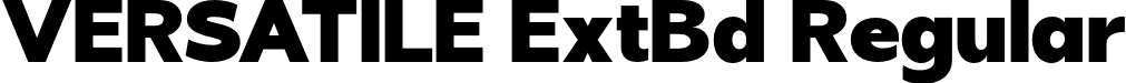 VERSATILE ExtBd Regular font | Versatile Extrabold 1.otf