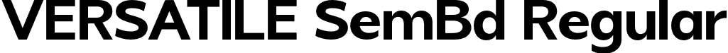 VERSATILE SemBd Regular font | Versatile Semibold 1.otf