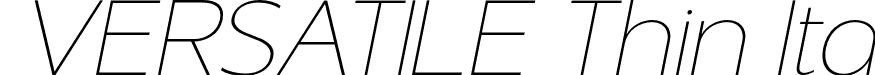 VERSATILE Thin Ita font | Versatile Thinitalic 1.otf