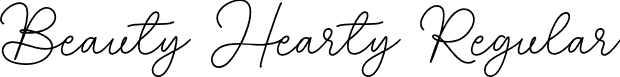 Beauty Hearty Regular font | Beauty-Hearty.otf