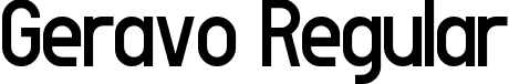 Geravo Regular font | Geravo.ttf