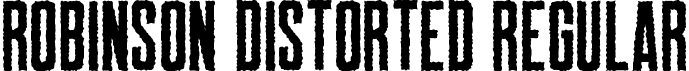 Robinson Distorted Regular font | Robinson-Distorted.otf