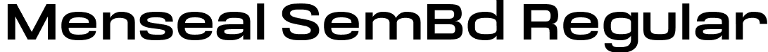 Menseal SemBd Regular font | menseal-semibold.ttf