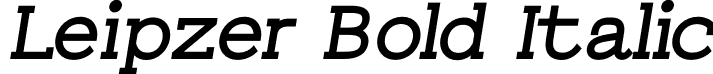 Leipzer Bold Italic font | Leipzer-BoldItalic.otf