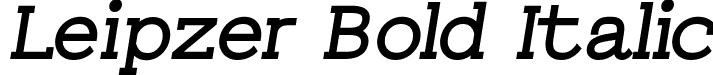 Leipzer Bold Italic font | Leipzer-BoldItalic.ttf