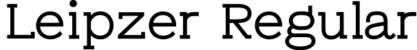 Leipzer Regular font | Leipzer-Regular.otf