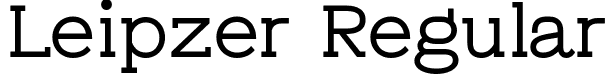 Leipzer Regular font | Leipzer-Regular.ttf