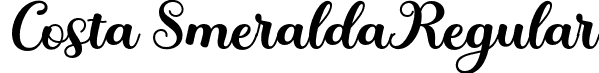 Costa Smeralda Regular font | Costa Smeralda Script.otf