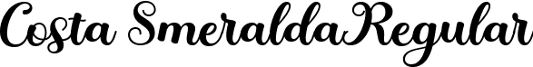 Costa Smeralda Regular font | Costa Smeralda Script.ttf