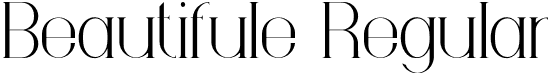 Beautifule Regular font | Beautifule.otf