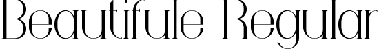 Beautifule Regular font | Beautifule.ttf