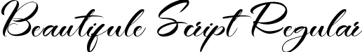 Beautifule Script Regular font | BeautifuleScript.ttf