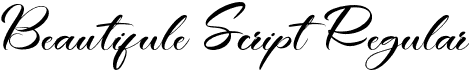 Beautifule Script Regular font | BeautifuleScript.otf