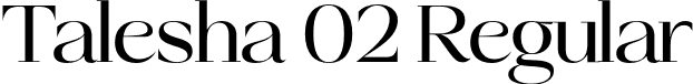 Talesha 02 Regular font | Talesha 02.otf