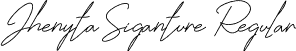 Jhenyta Siganture Regular font | Jhenyta Signature.otf