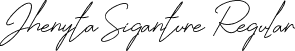 Jhenyta Siganture Regular font | Jhenyta Signature.ttf