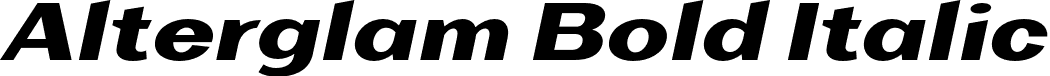 Alterglam Bold Italic font | Alterglam-BoldItalic.otf