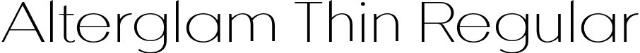 Alterglam Thin Regular font | Alterglam-Thin.otf