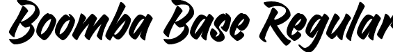 Boomba Base Regular font | Boomba base.otf