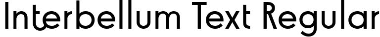 Interbellum Text Regular font | Interbellum Text Regular.ttf
