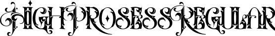 High Prosess Regular font | High Prosess Ott.ttf